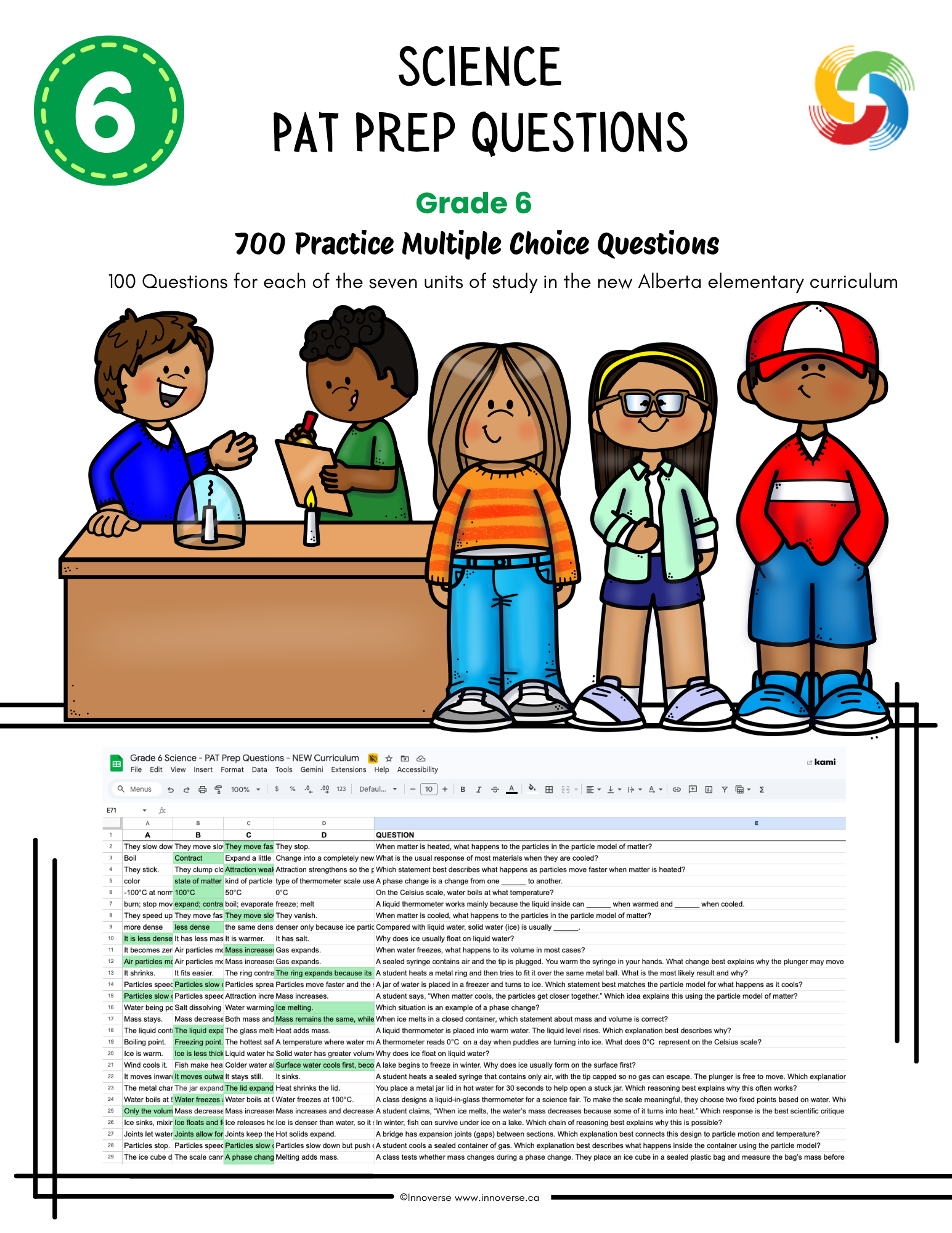 Grade 6 Science Alberta: The ULTIMATE 700-Question Question Bank