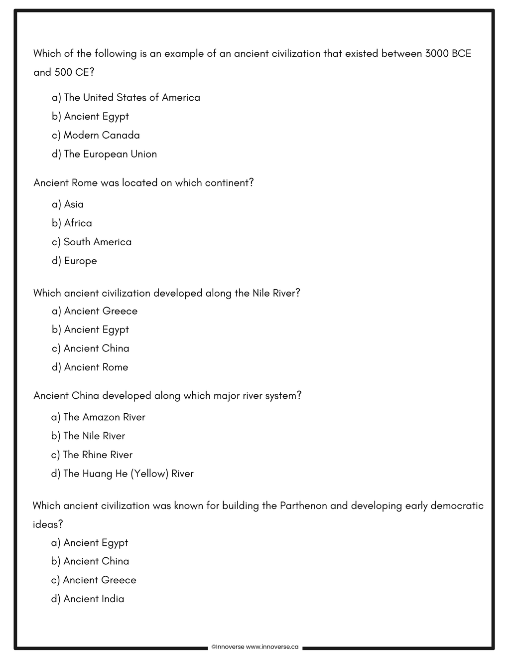 Grade 5 Social Studies Alberta: The COMPLETE 300-Question Bank