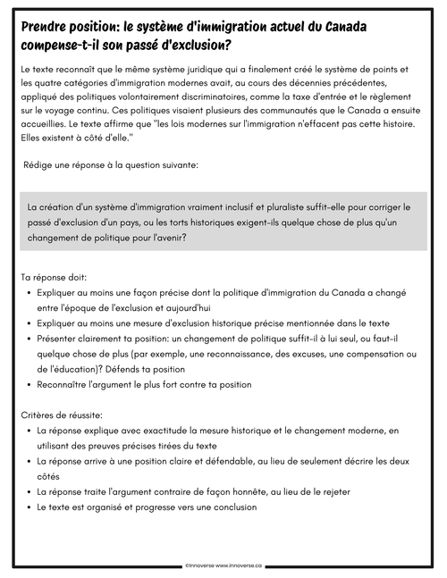 Complete Grade 9 Social Studies Program in French | Alberta French Immersion Bundle (Citizenship, Systems, Time and Place)