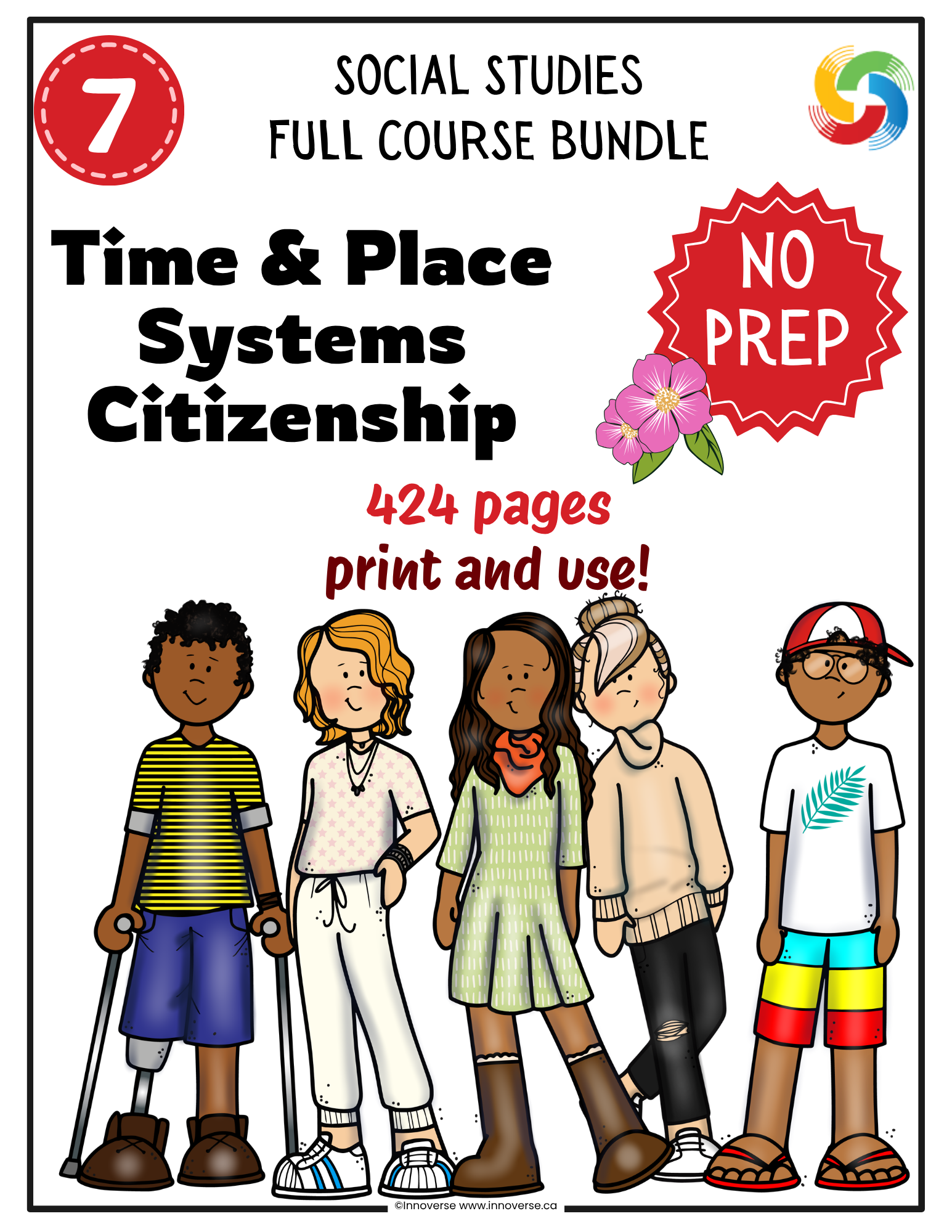 Grade 7 Social Studies - Alberta Complete New Curriculum Bundle - No Prep - ALL THREE STRANDS