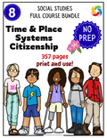 Grade 8 Alberta Social Studies Curriculum Bundle — Time and Place, Systems, and Citizenship | Complete Workbook Set | Innoverse Educational Resources