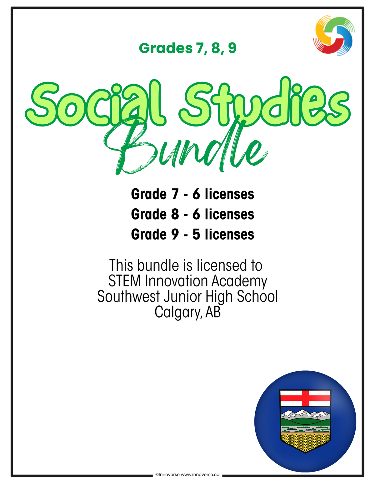 Southwest Junior High School Bundle