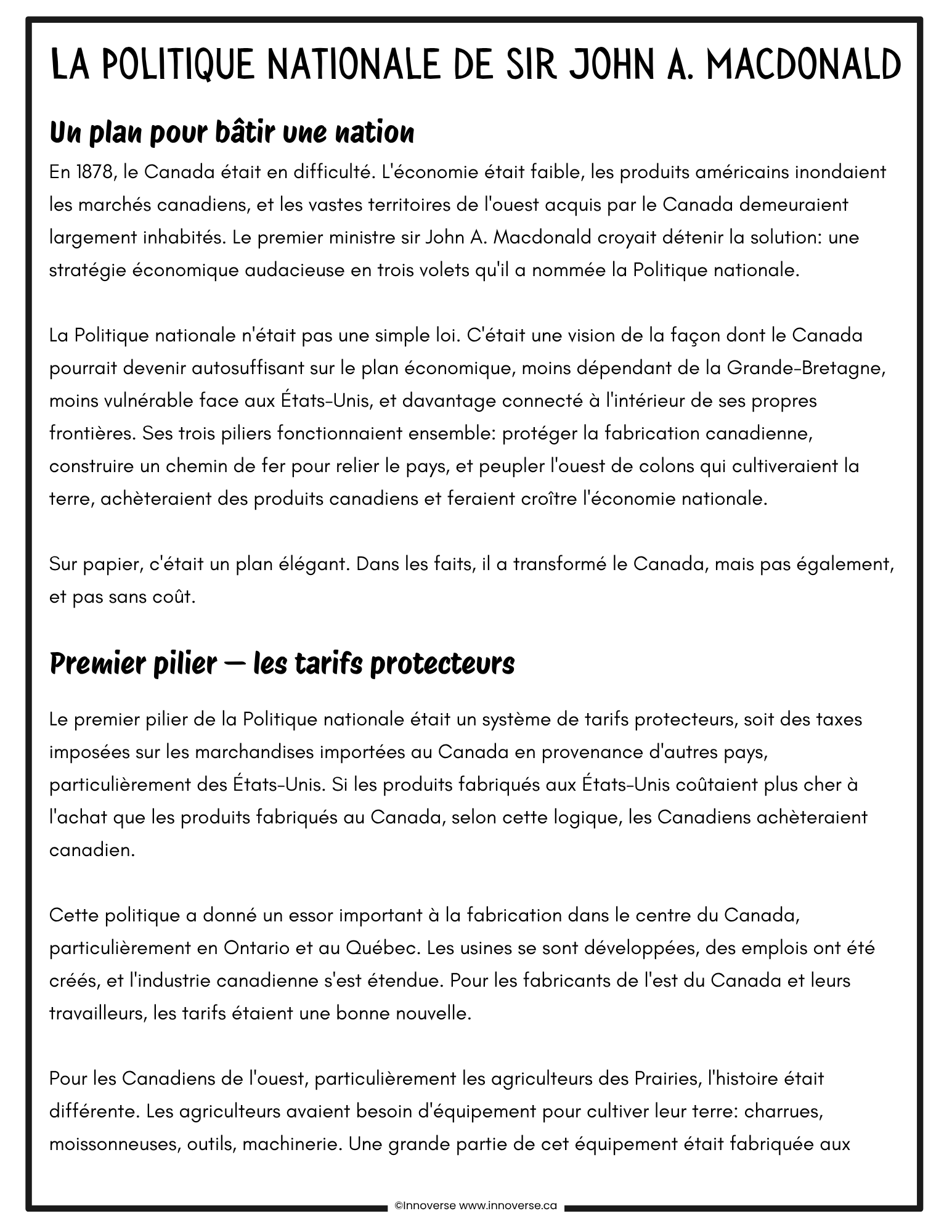 Grade 7 Social Studies Time and Space Unit | Alberta NEW Curriculum | French Immersion Resource Le Temps et L'espace