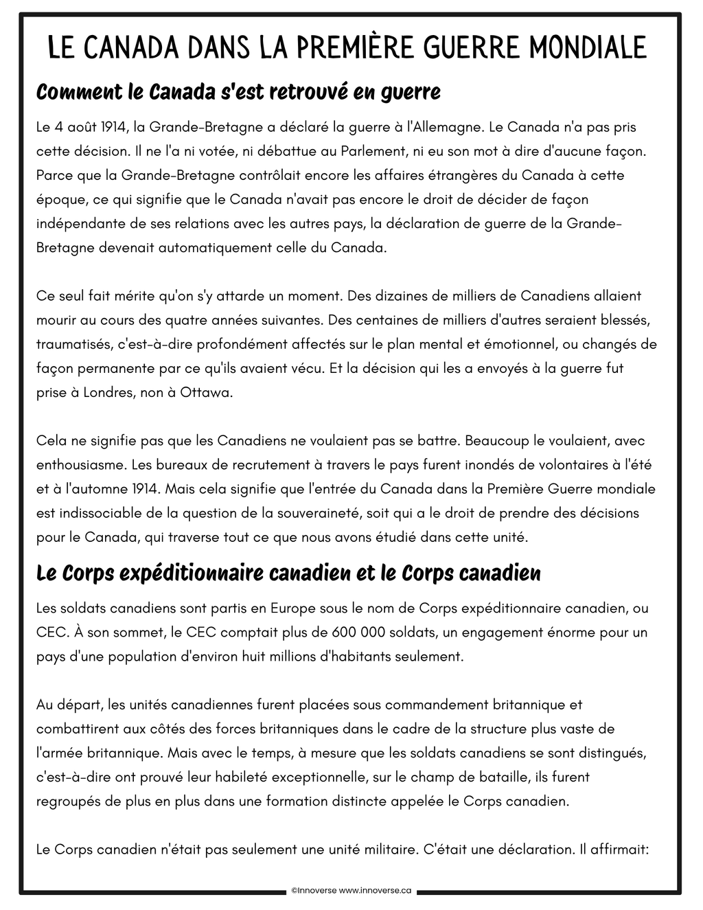 Grade 7 Social Studies Time and Space Unit | Alberta NEW Curriculum | French Immersion Resource Le Temps et L'espace