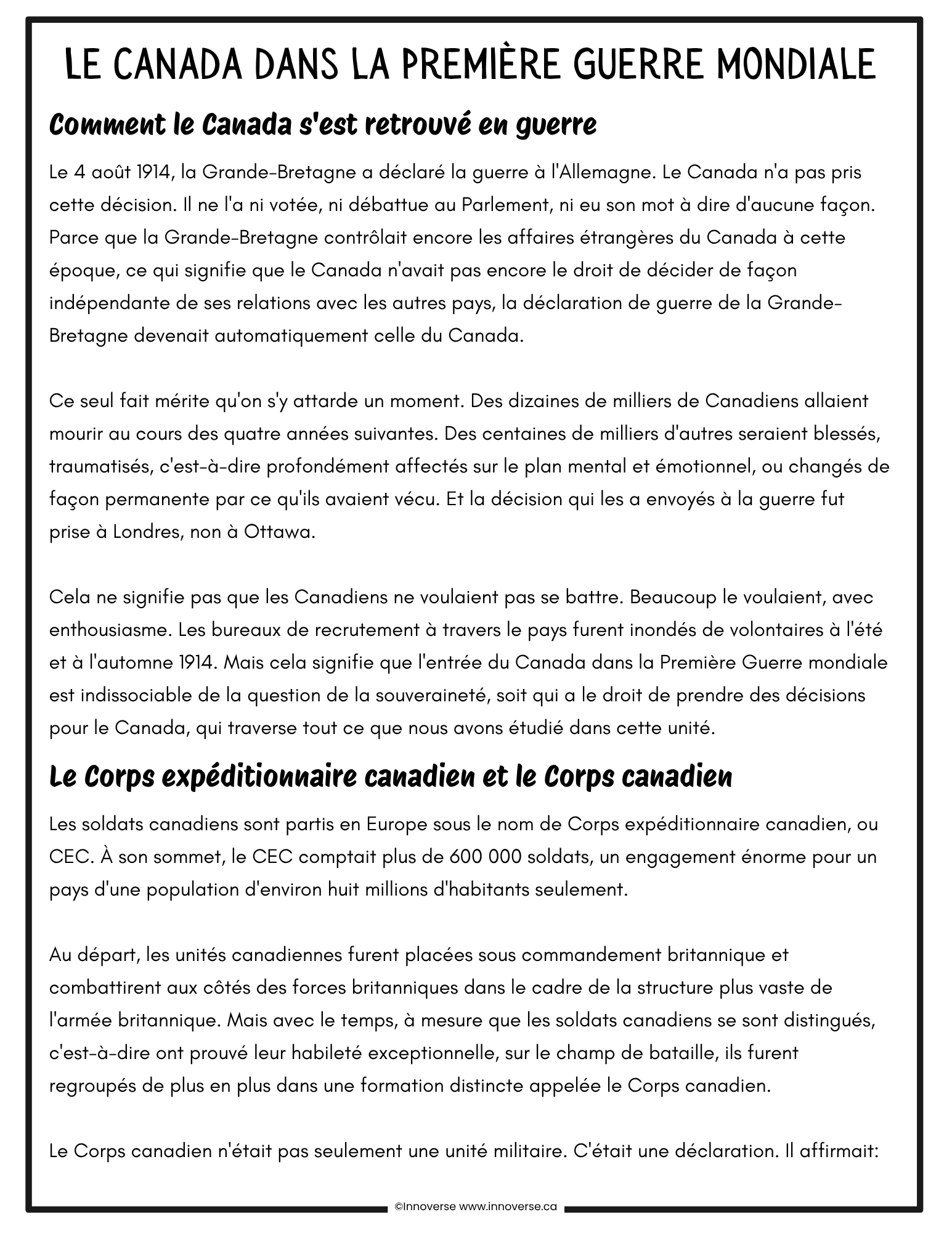 Grade 7 Social Studies Time and Space Unit | Alberta NEW Curriculum | French Immersion Resource Le Temps et L'espace