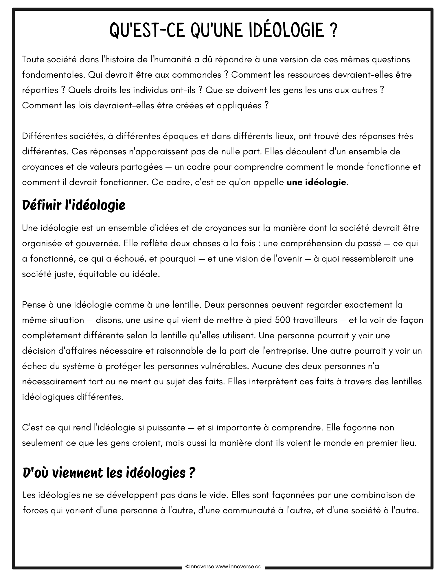 Grade 8 Social Studies: Time and Space = Le Temps et L'Espace — French Immersion Edition (Alberta Curriculum)