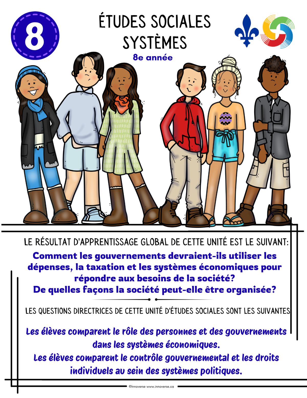 8e année Études Sociales | Alberta| Systèmes | Comment les sociétés s'organisent