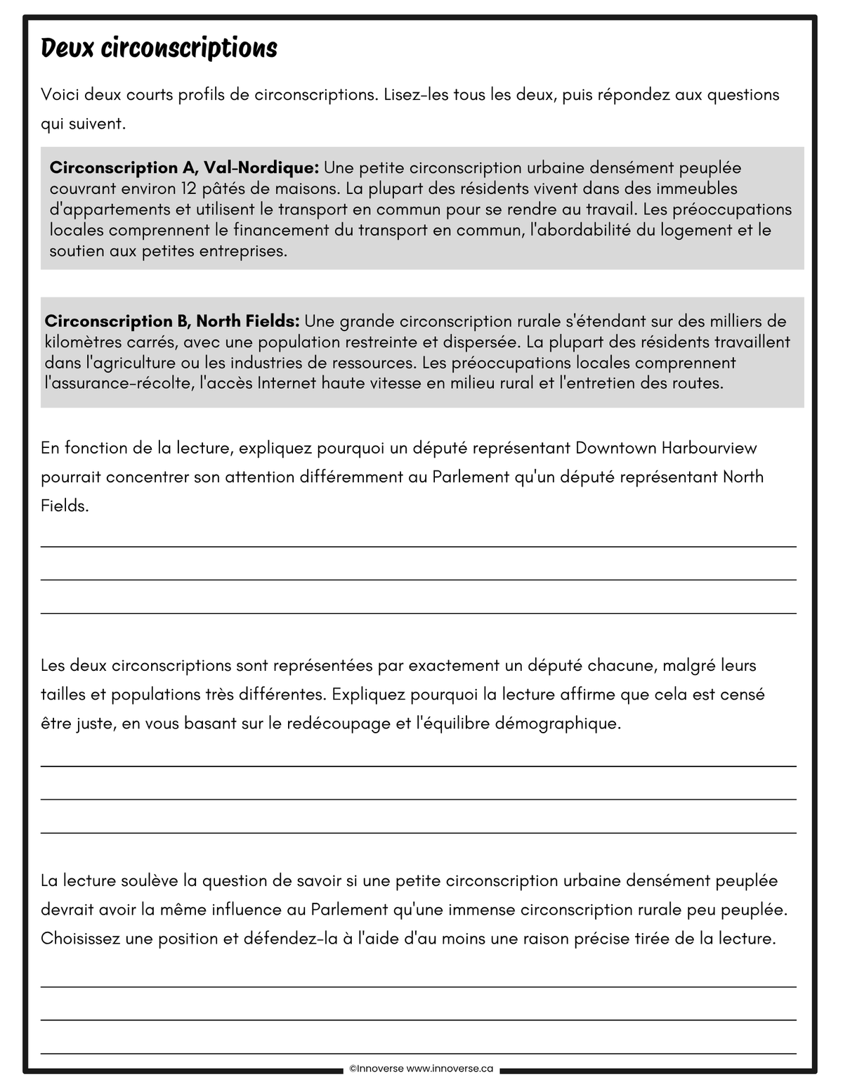 8e année Études Sociales | Alberta| Systèmes | Comment les sociétés s'organisent
