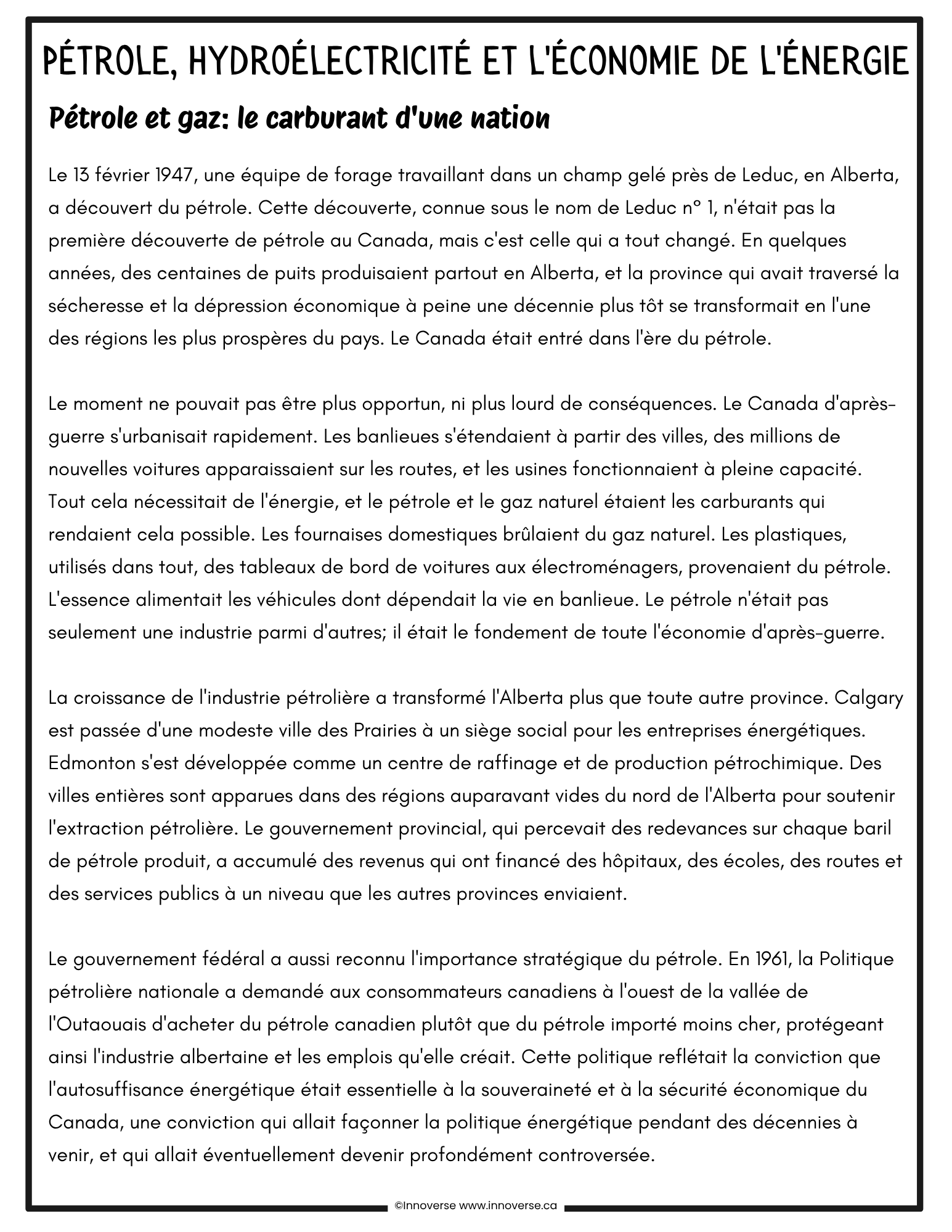 Grade 9 French Immersion Social Studies Le Temps et L'espace - Complete Unit 286 Pages, Alberta NEW Program of Studies