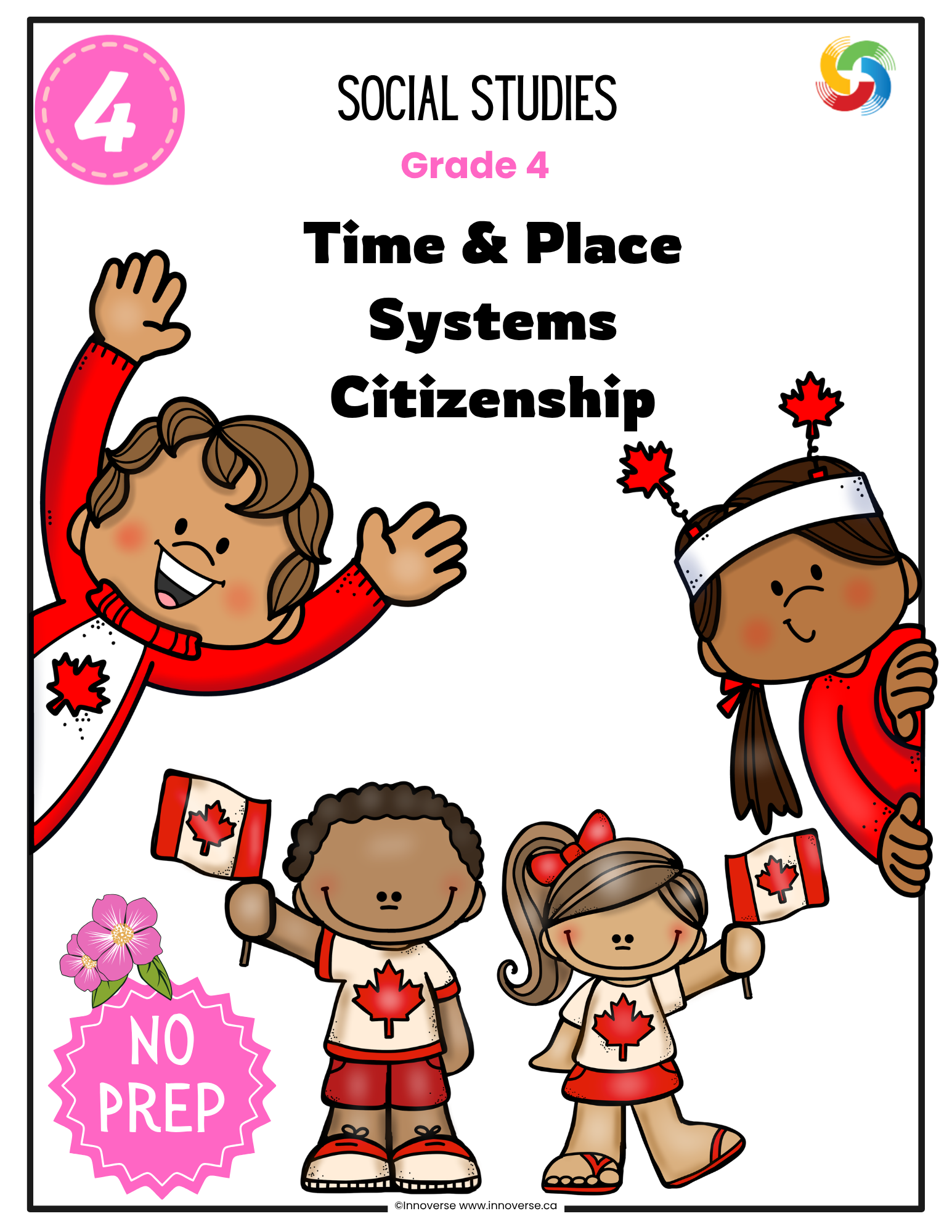 Grade 4 Social Studies - Alberta Complete New Curriculum Bundle - No Prep - ALL THREE STRANDS