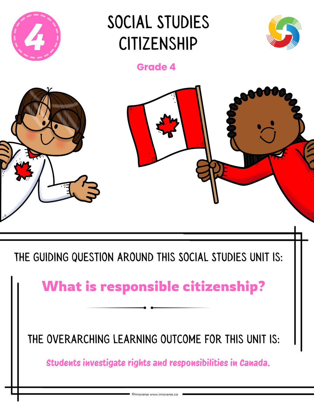 Grade 4 Social Studies - Citizenship - New Alberta Curriculum No Prep