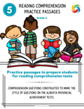 Grade 5 ELAL Reading Comprehension Book of Practice Passages