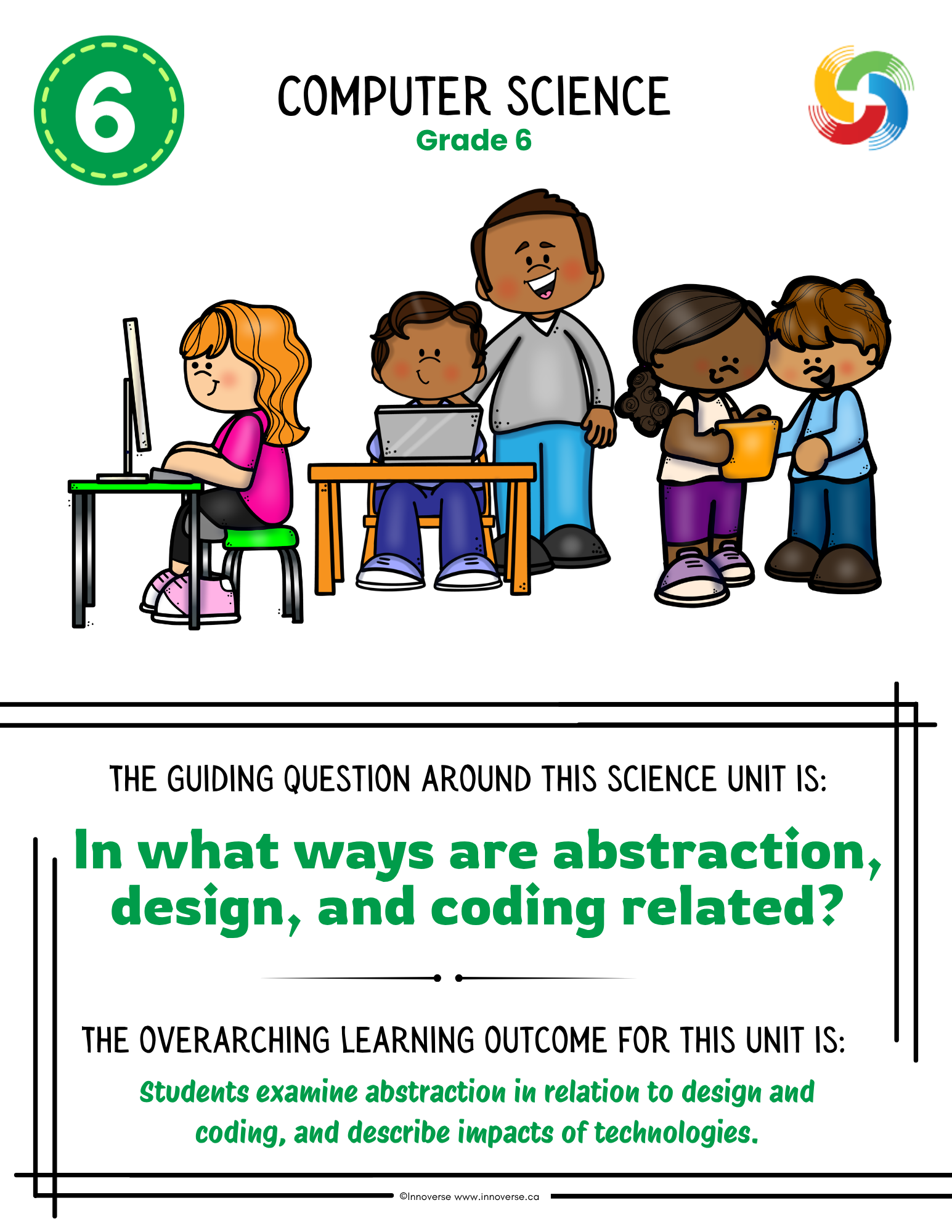 Grade 6 Science - Computer Science - New Alberta Curriculum - No Prep Unit Workbook