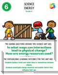 Grade 6 Science - Energy - New Alberta Curriculum - No Prep Unit Workbook
