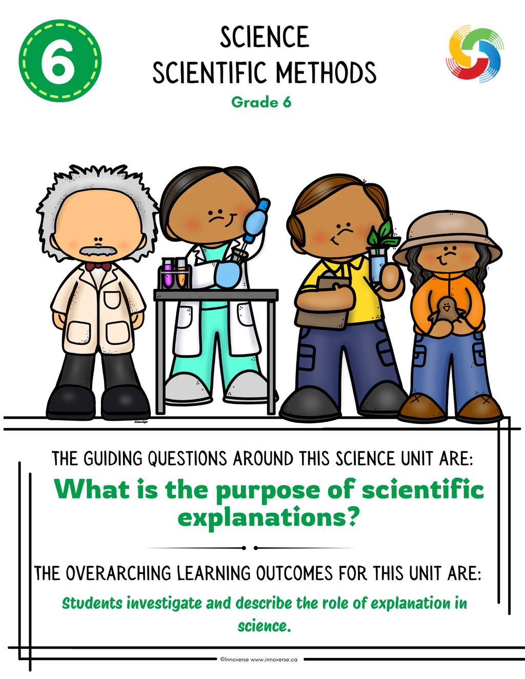 Grade 6 Science - Scientific Methods - New Alberta Curriculum - No Prep Unit Workbook