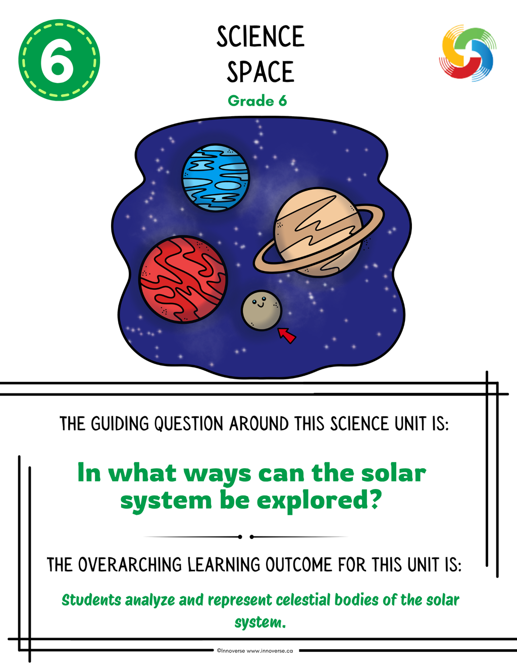 Grade 6 Science - Space - New Alberta Curriculum - No Prep Unit Workbook