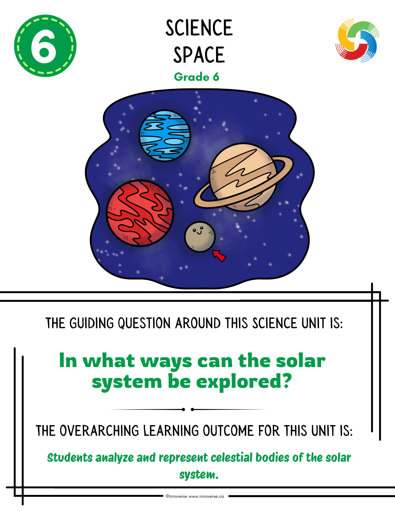Grade 6 Science - Space - New Alberta Curriculum - No Prep Unit Workbook
