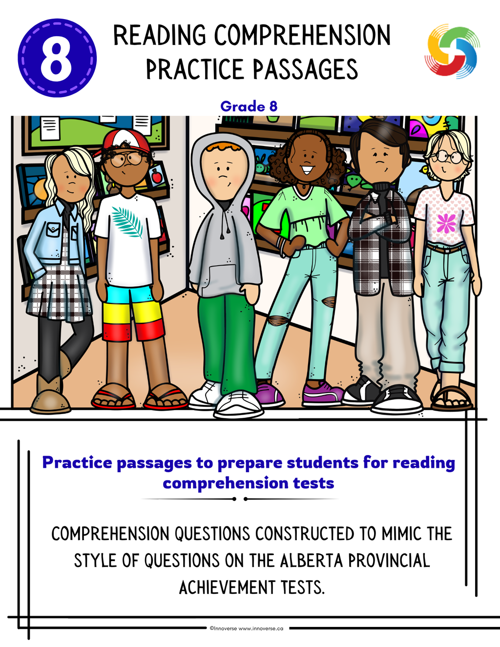 Grade 8 ELAL - Reading Comprehension Practice - Designed for Alberta PAT Preparation