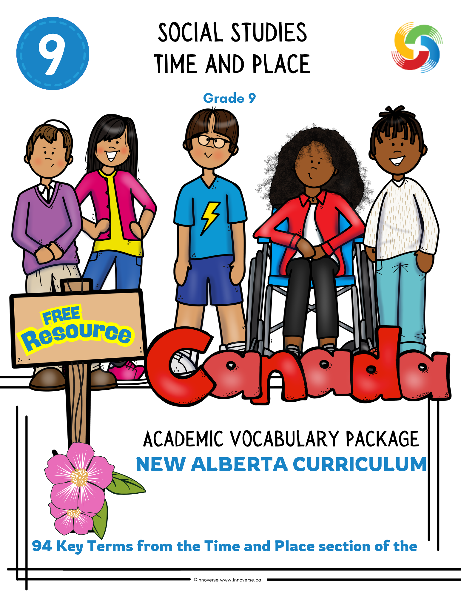 Grade 9 Social Studies - Time and Place Vocabulary Booklet - Free Resource