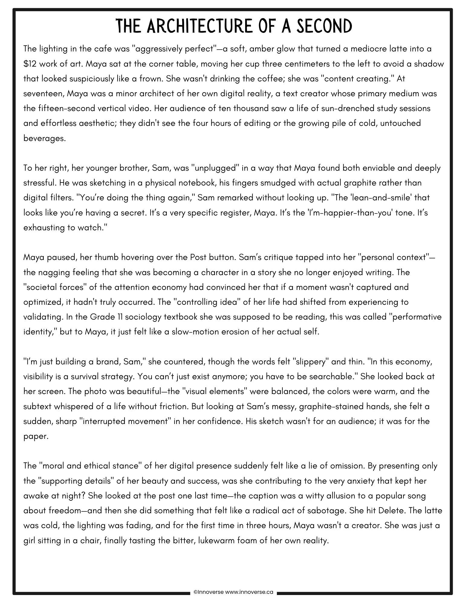 Grade 11 English - Reading Comprehension Book of Practice Passages