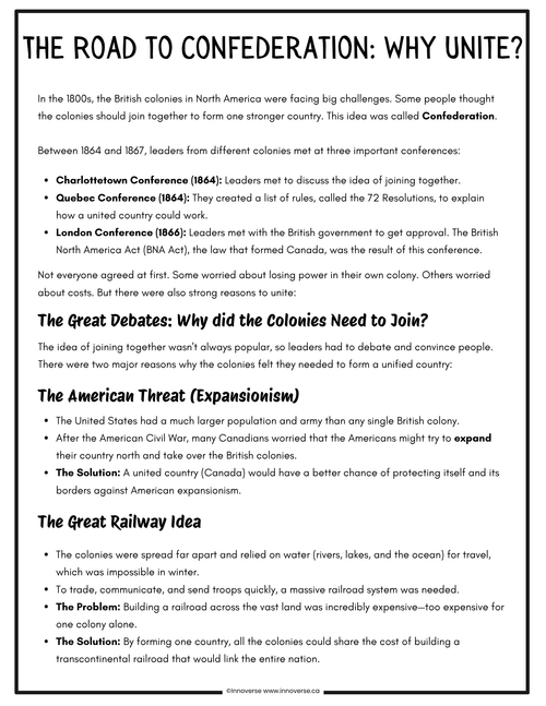 Grade 4 Social Studies - Systems - New Alberta Social Studies curriculum no prep print and use