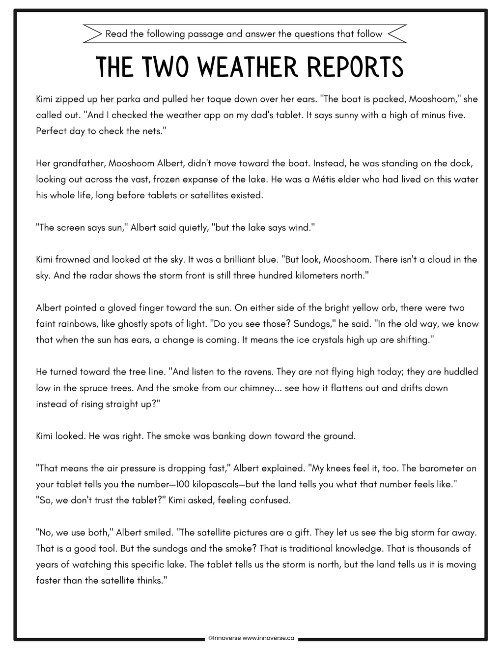 Grade 5 ELAL Reading Comprehension Book of Practice Passages
