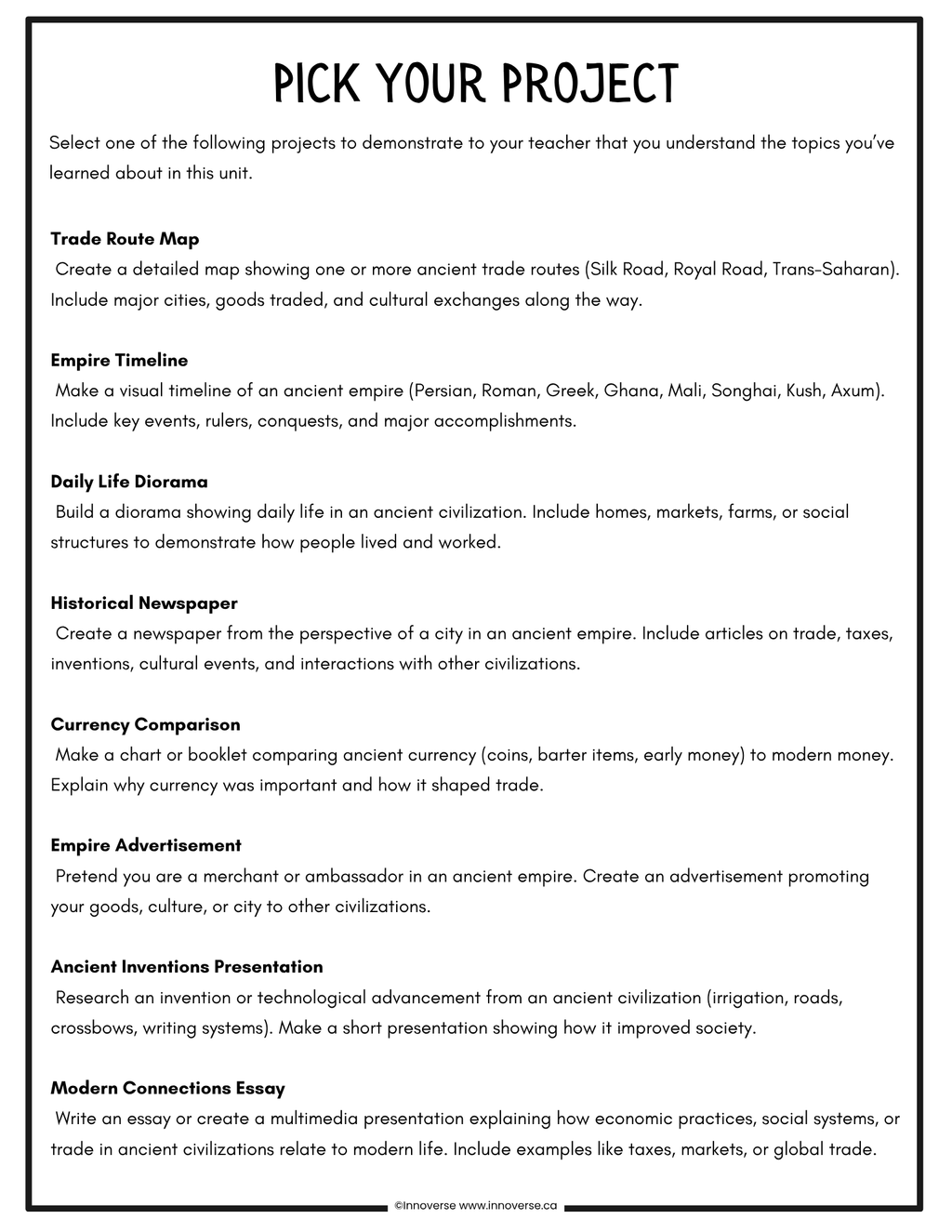 Grade 5 Social Studies - Citizenship - New Alberta Curriculum - Full Unit No Prep