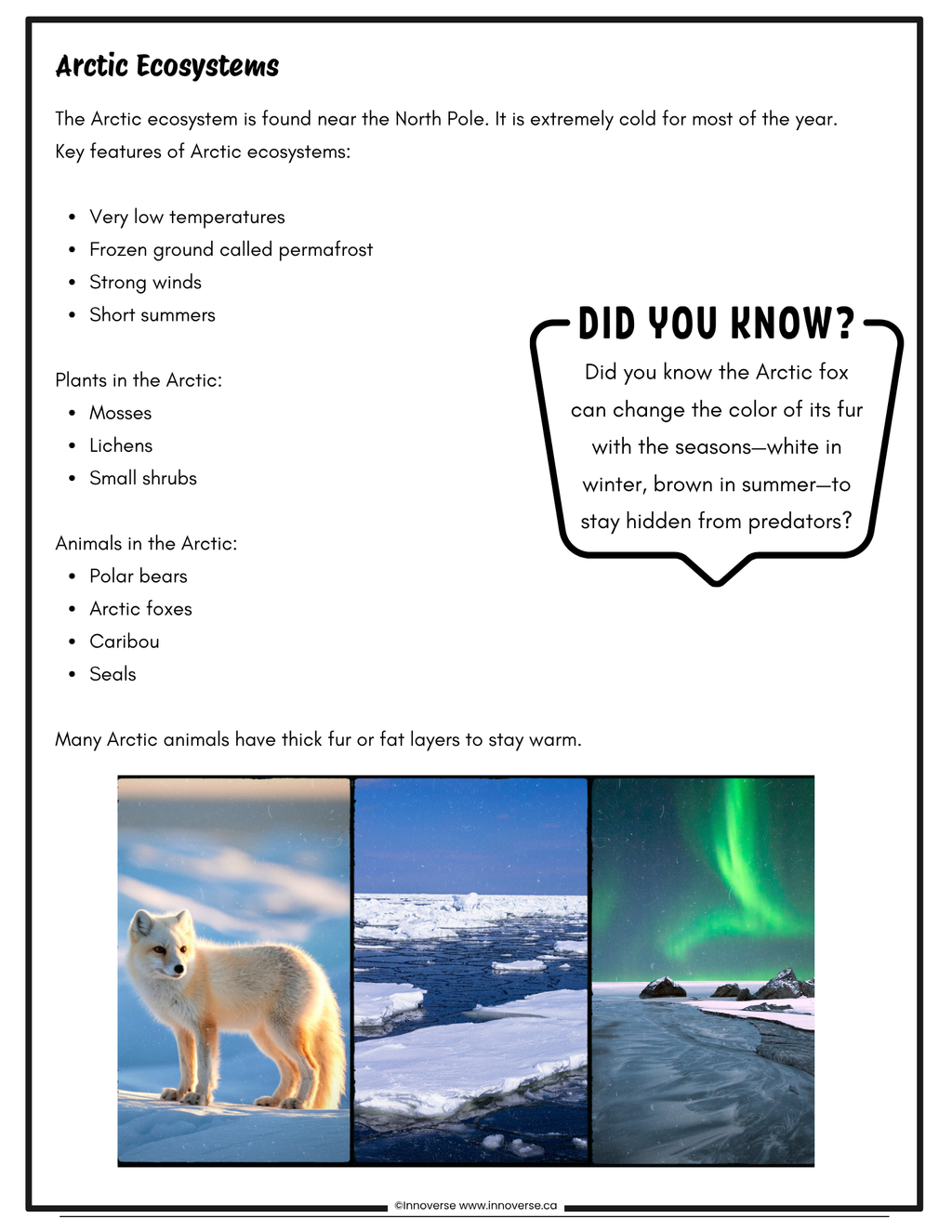 Grade 6 Science - Living Systems - New Alberta Curriculum - No Prep Unit Workbook