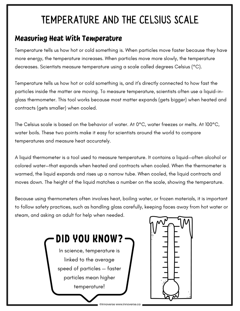 Grade 6 Science - Matter - New Alberta Curriculum - No Prep Unit Workbook