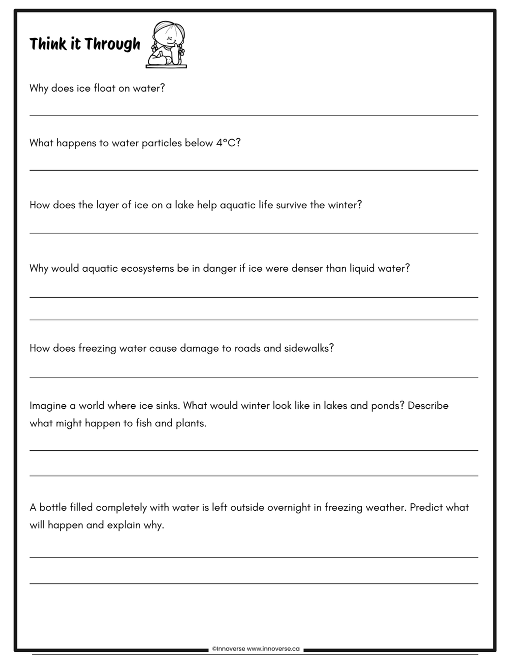Grade 6 Science - Matter - New Alberta Curriculum - No Prep Unit Workbook