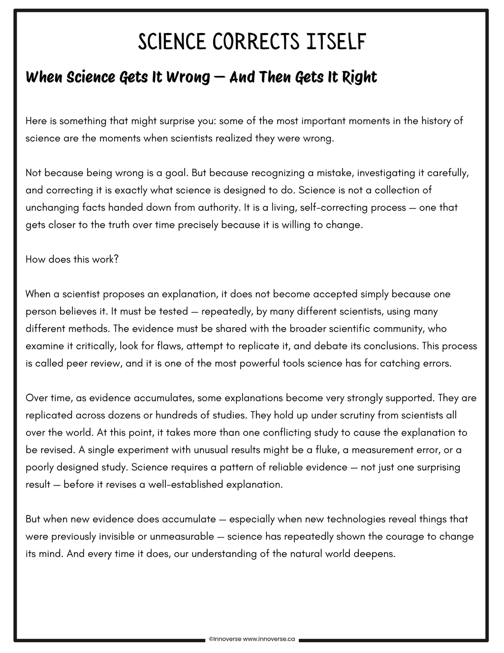 Grade 6 Science - Scientific Methods - New Alberta Curriculum - No Prep Unit Workbook