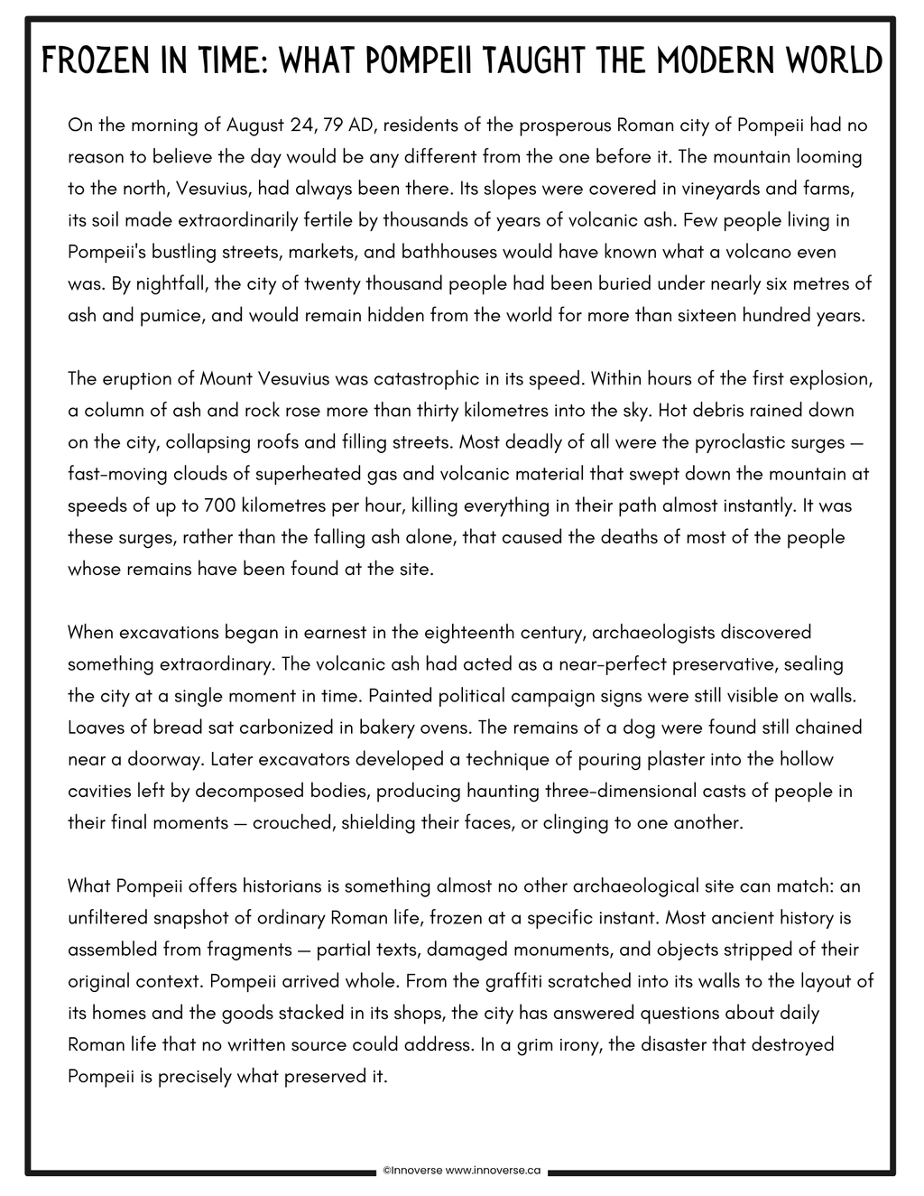 Grade 7 ELAL - Reading Comprehension Practice Passages - Designed for Alberta PAT Preparation