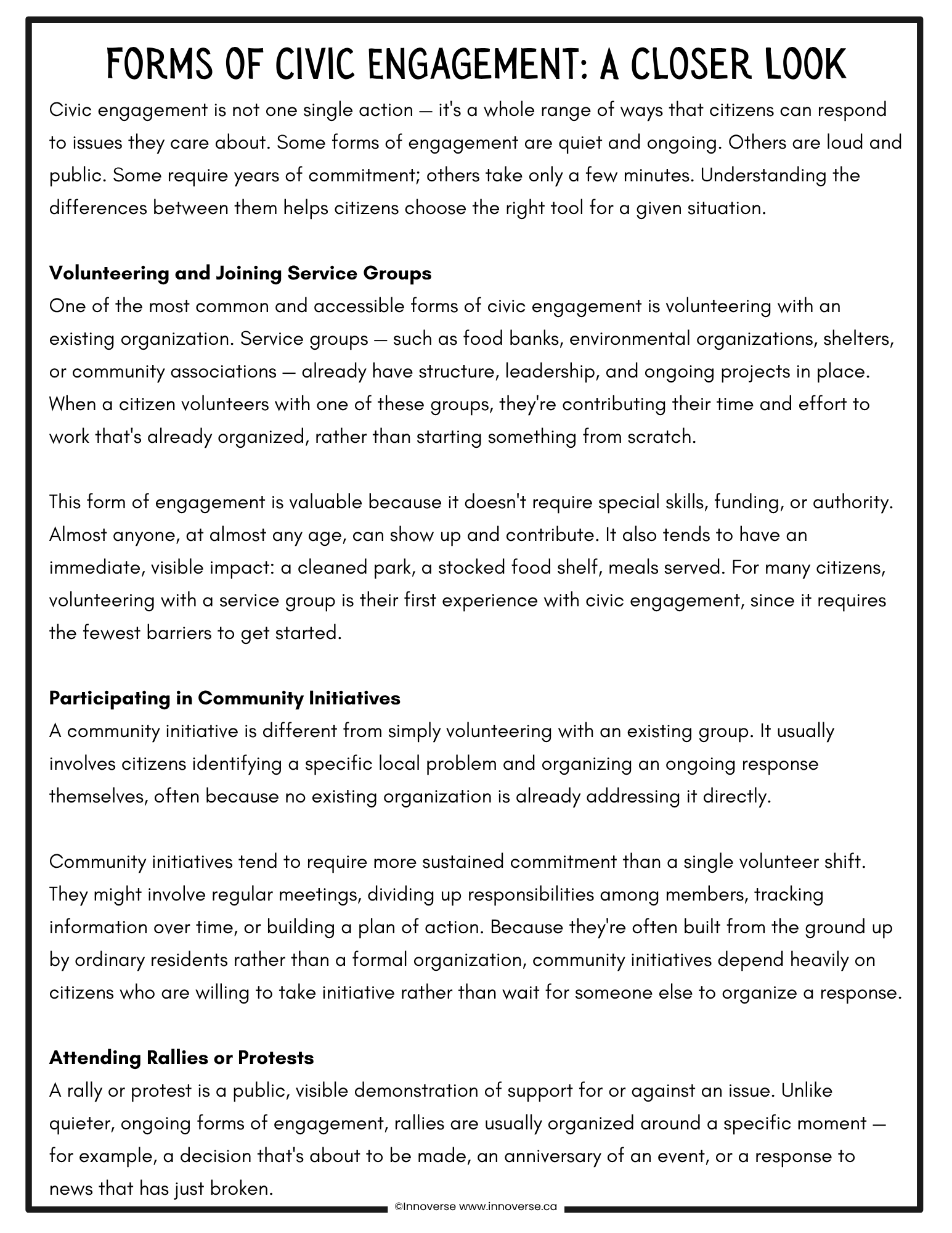 Grade 8 Citizenship Unit — Complete Print & Use Workbook (NEW Alberta Curriculum)