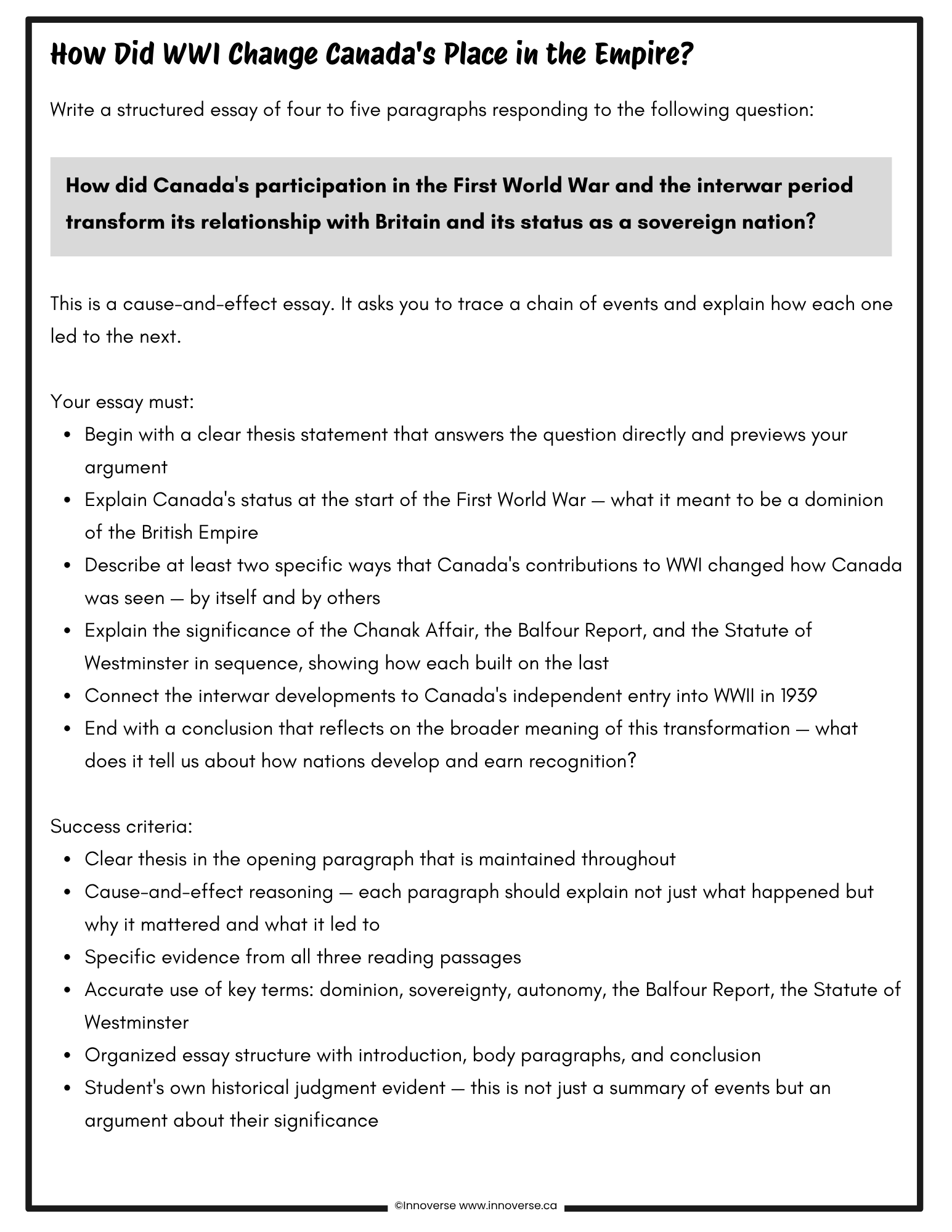 Alberta Gr. 9 Social Studies - New Curriculum — Citizenship Complete No-Prep