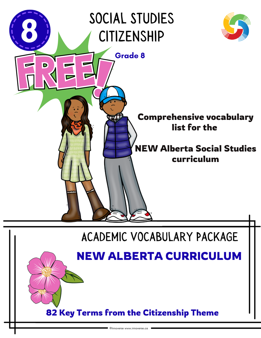 Grade 8 SS Citizenship Vocabulary List (FREE) — NEW Alberta Curriculum